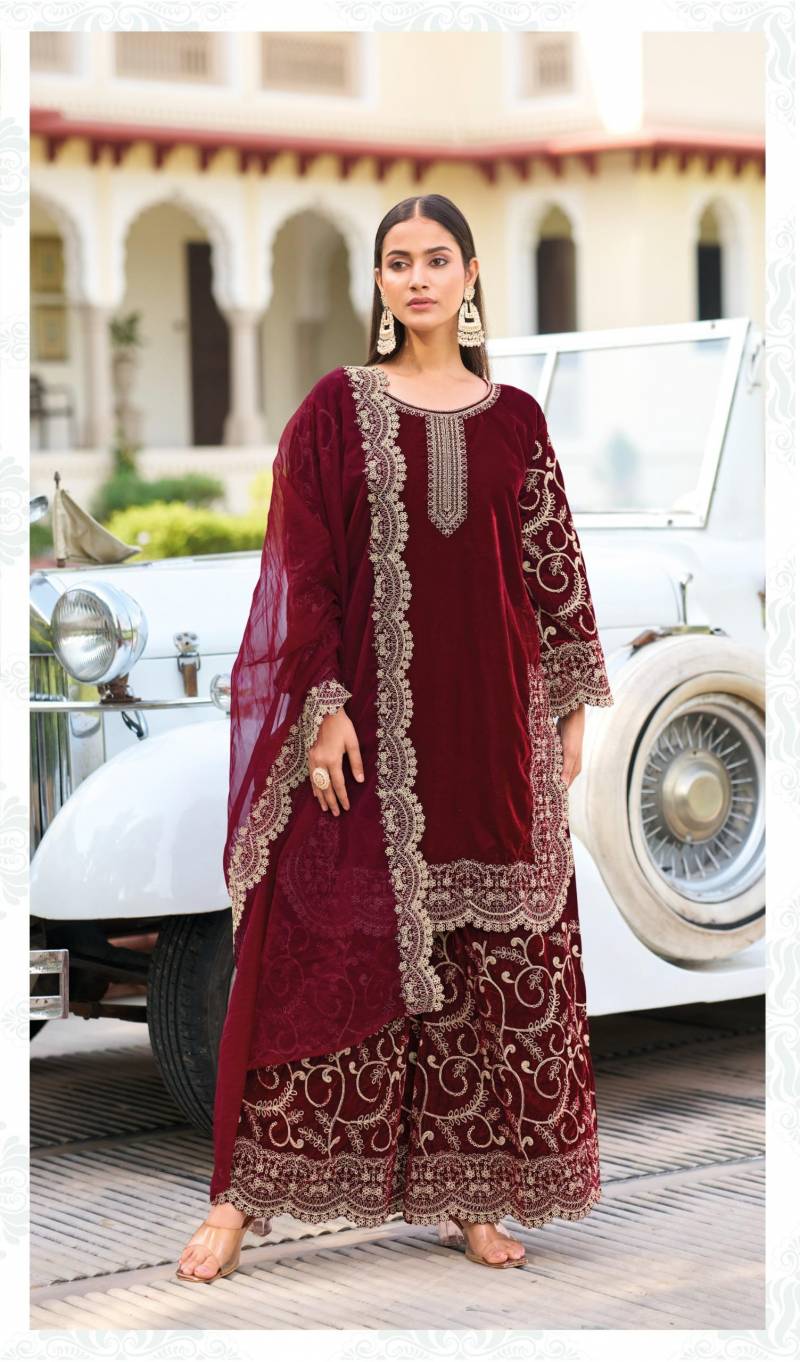 Deepsy Velvet 24 Series 32221 E To H Pakistani Suit
