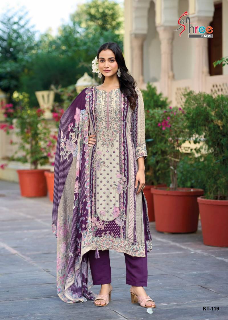 Shree Kt 119 Designer Printed Salwar Suits Collection