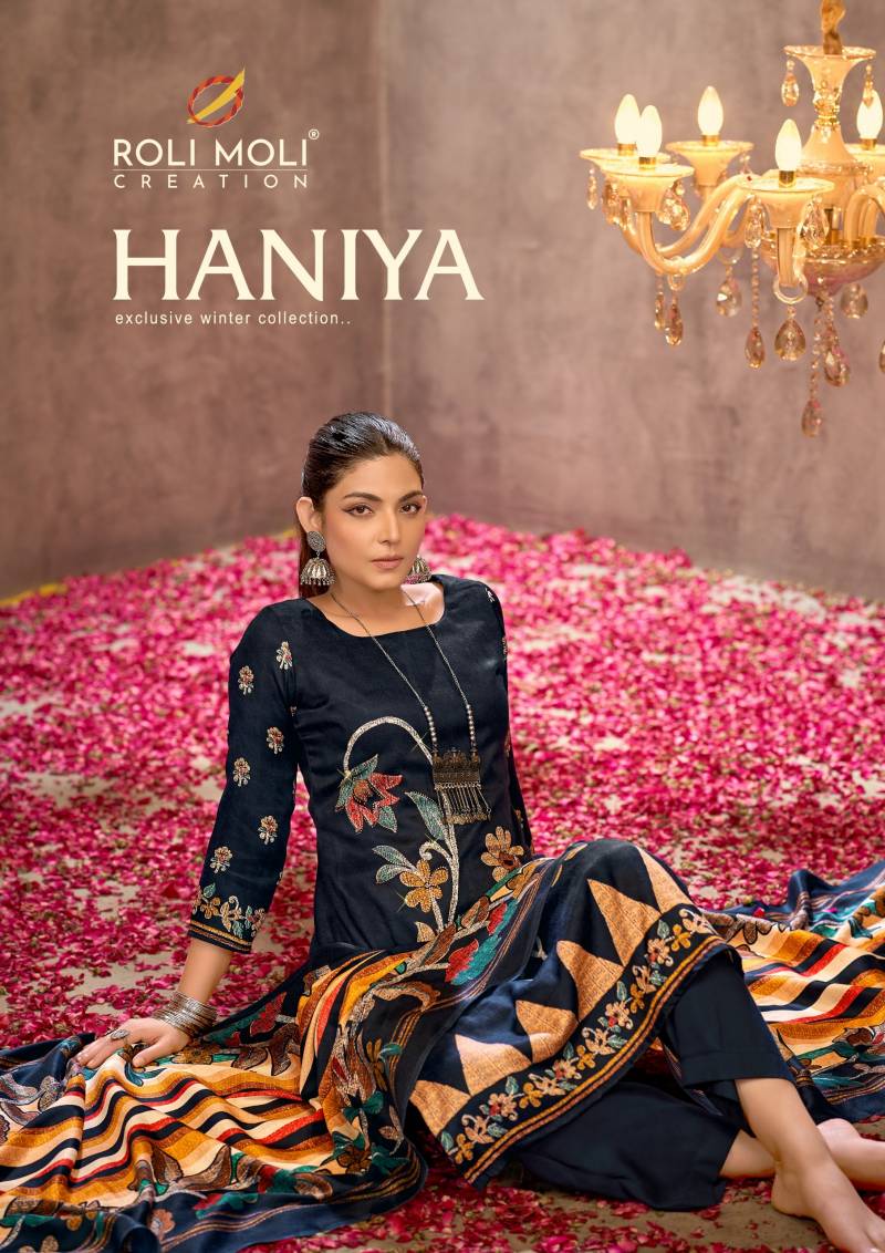 Roli Moli Haniya Pashmina Dress Material Collection