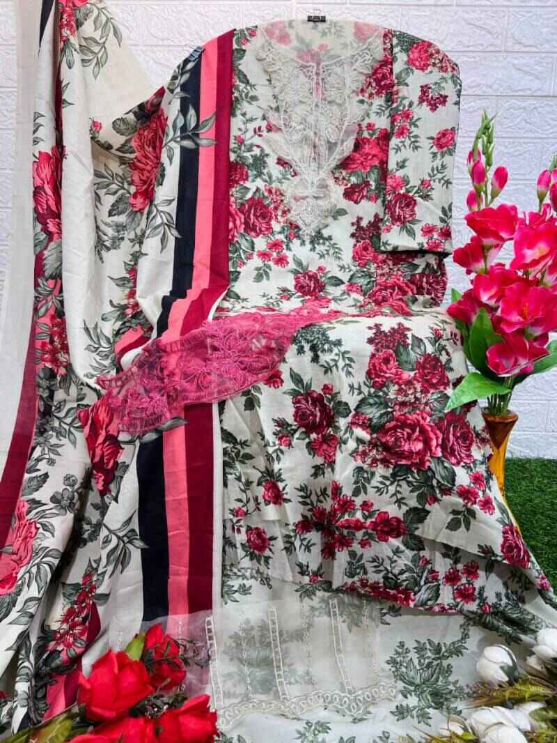 Taj 567 And 568 Pakistani Salwar Suits Chiffon Dupatta