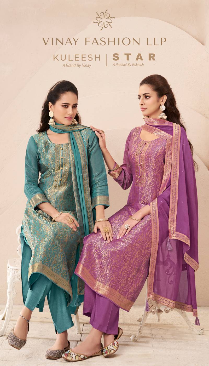 Vinay Kuleesh Star Hand Work Designer Salwar Kameez Collection