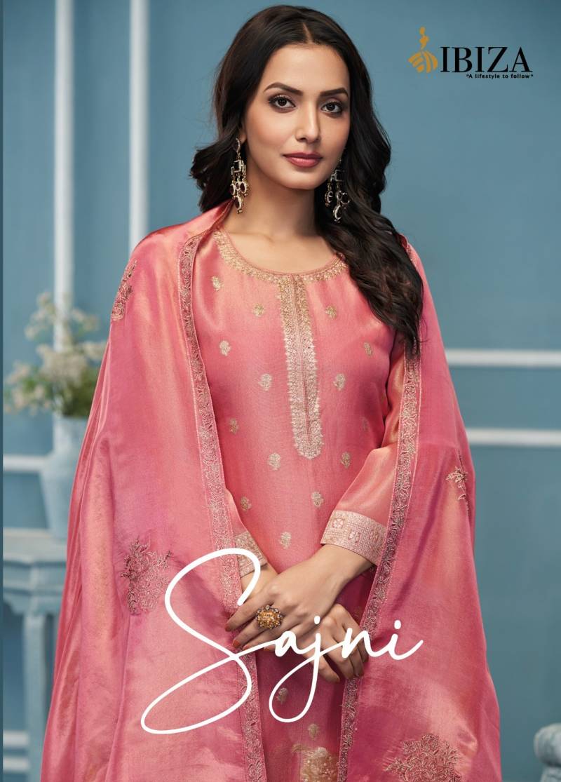 Ibiza Sajni Organza Designer Salwar Kameez Collection