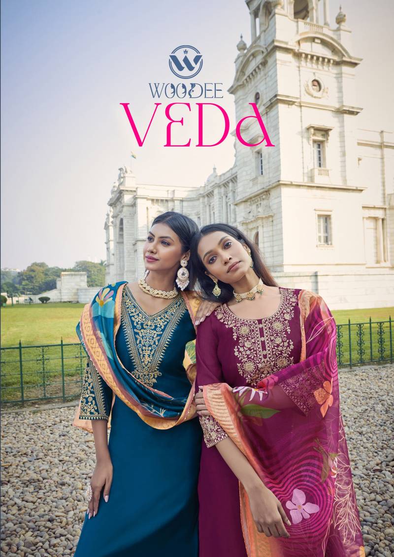 Woodee Veda Designer Kurti Bottom With Dupatta Collection