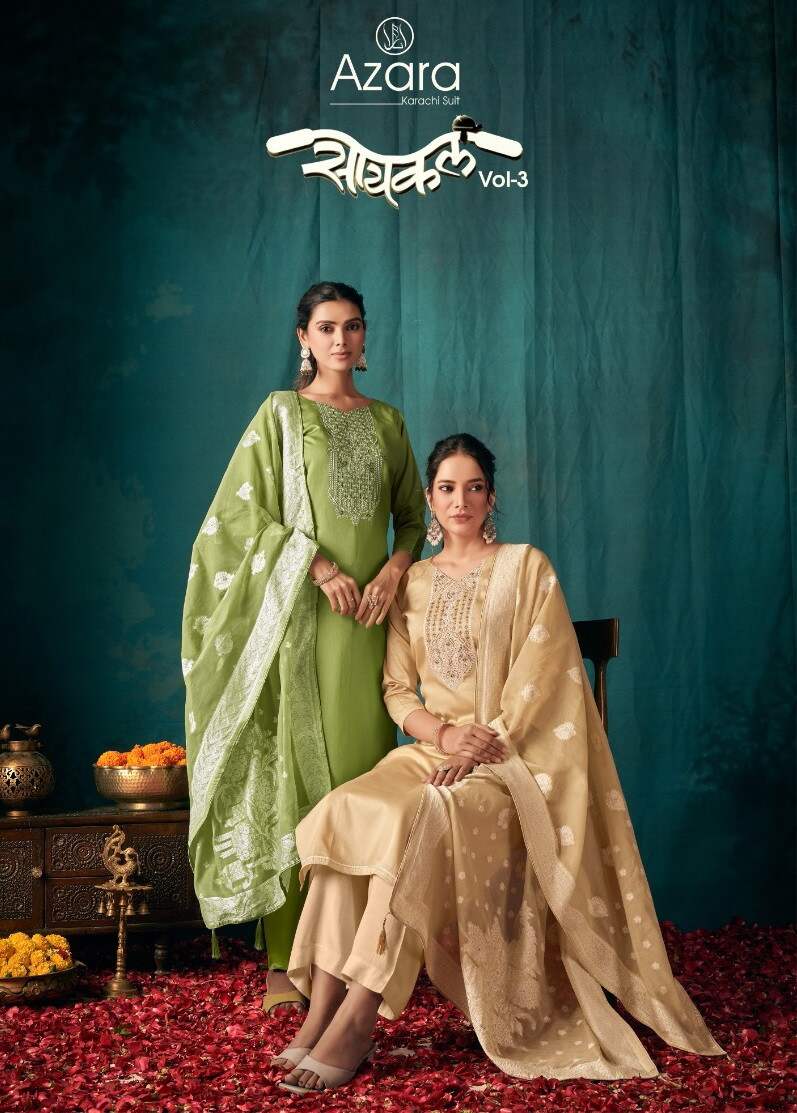 Radhika Azara Cycle Vol 3 Pure Cotton Dress Material Collection
