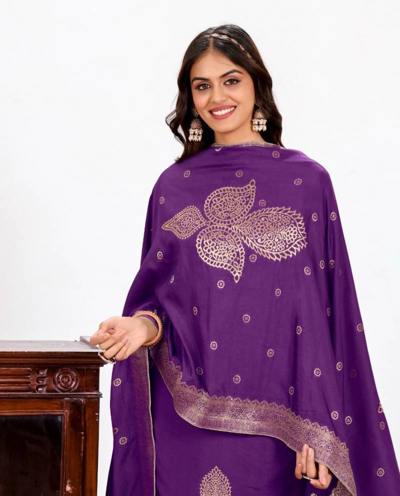 Naari Shaheen Muslin Jacquard Designer Salwar Suits Collection