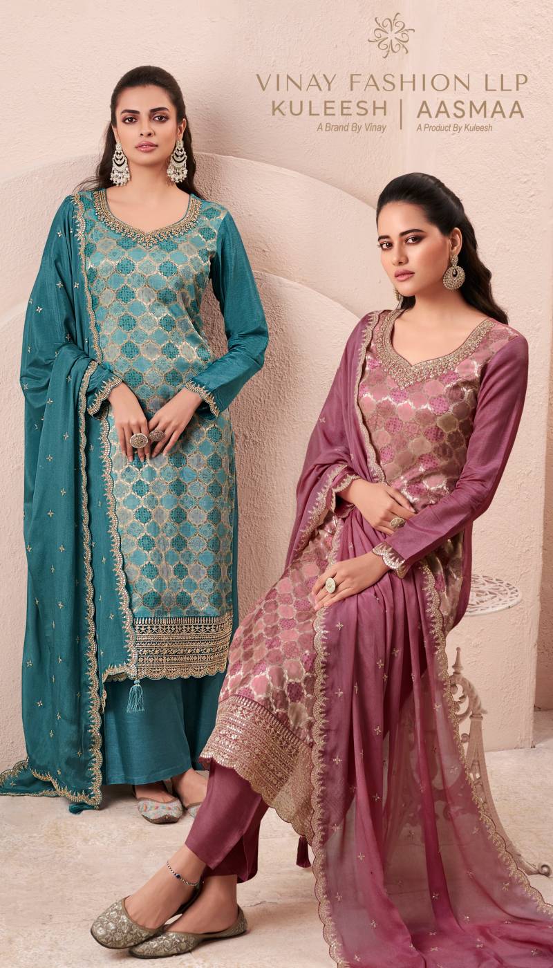 Vinay Kuleesh Aasmaa Silk Salwar Kameez Collection