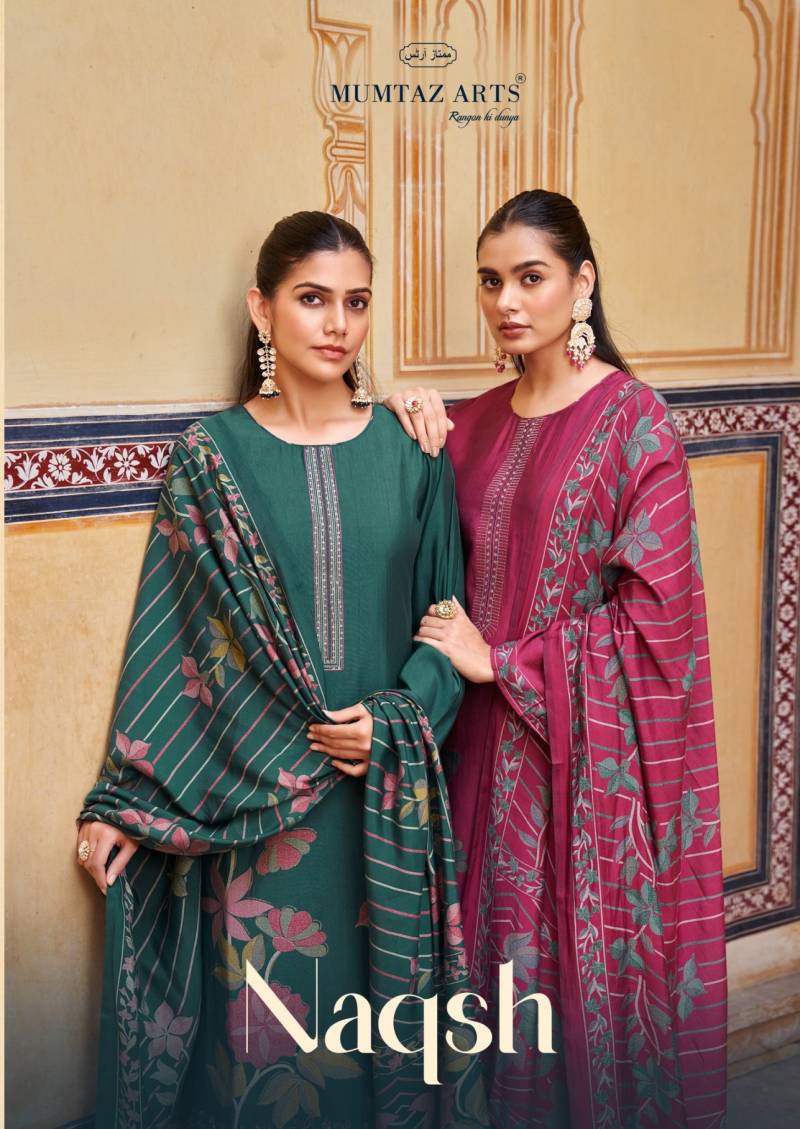Mumtaz Naqsh Printed Designer Dress Material Collection