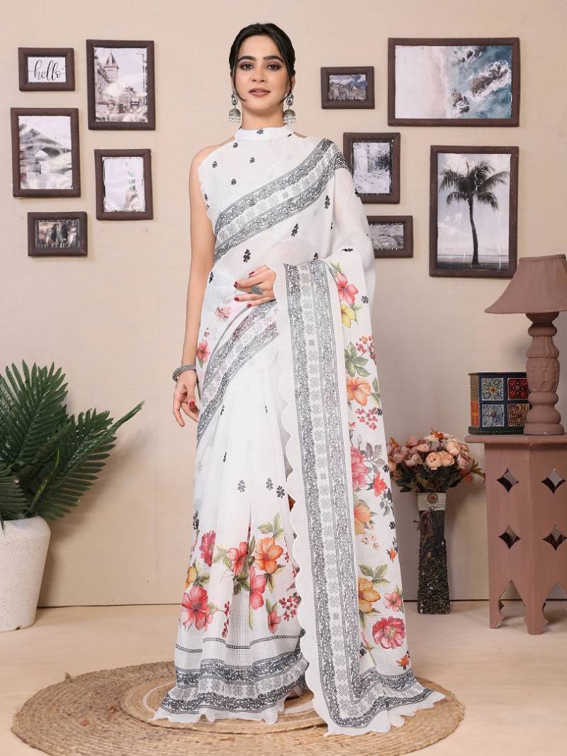 Meera 249 Cotton Printed Ready To Wear Saree Collection