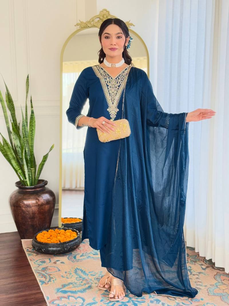 Sku 622 Silk Kurti Bottom With Dupatta