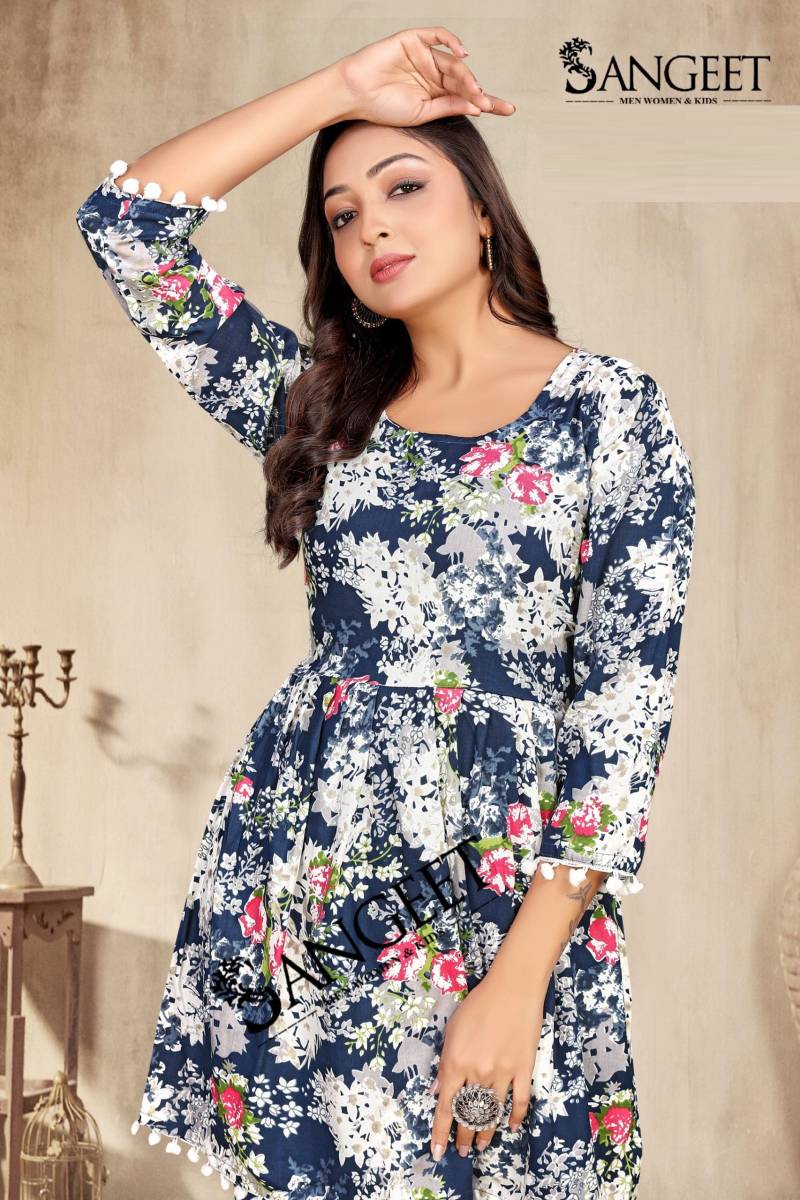 Sangeet Pum Pum Fancy Printed Short Kurti Collection