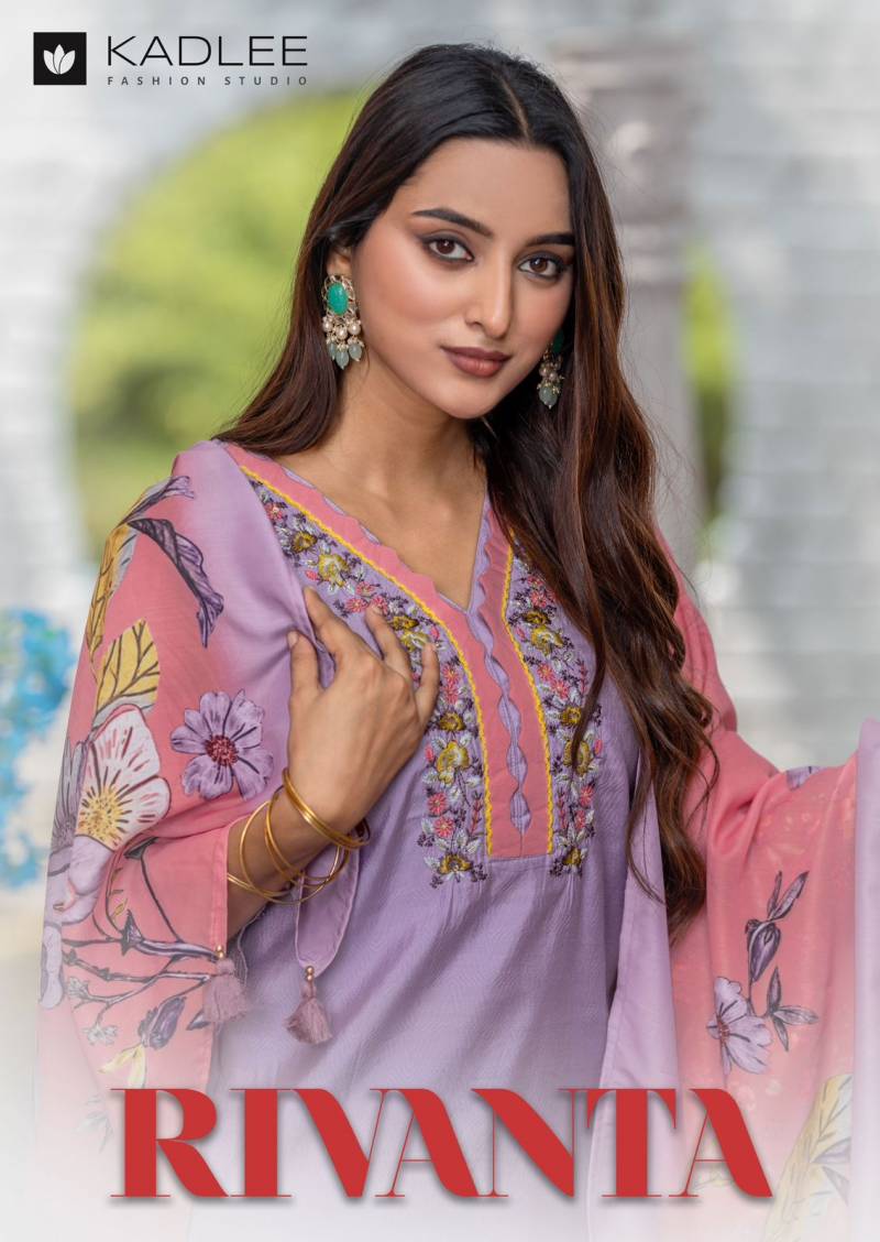 Kadlee Rivanta Viscose Designer Kurti Bottom With Dupatta Collection