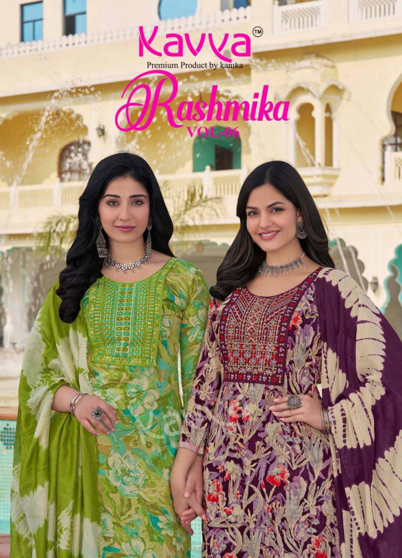Kavya Rashmika Vol 06 Printed Kurti Pant With Dupatta