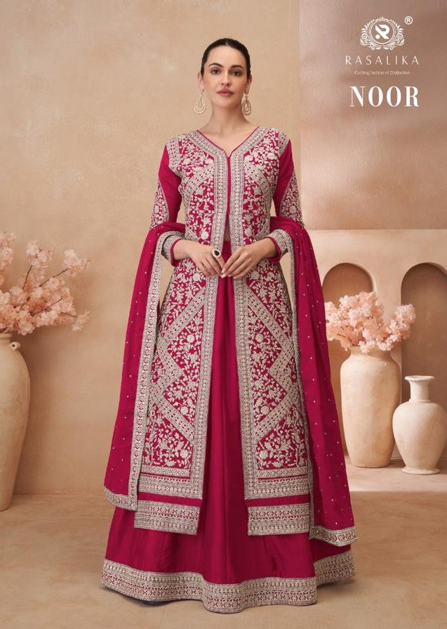 Rasalika Noor Silk Designer Salwar Suit Collection