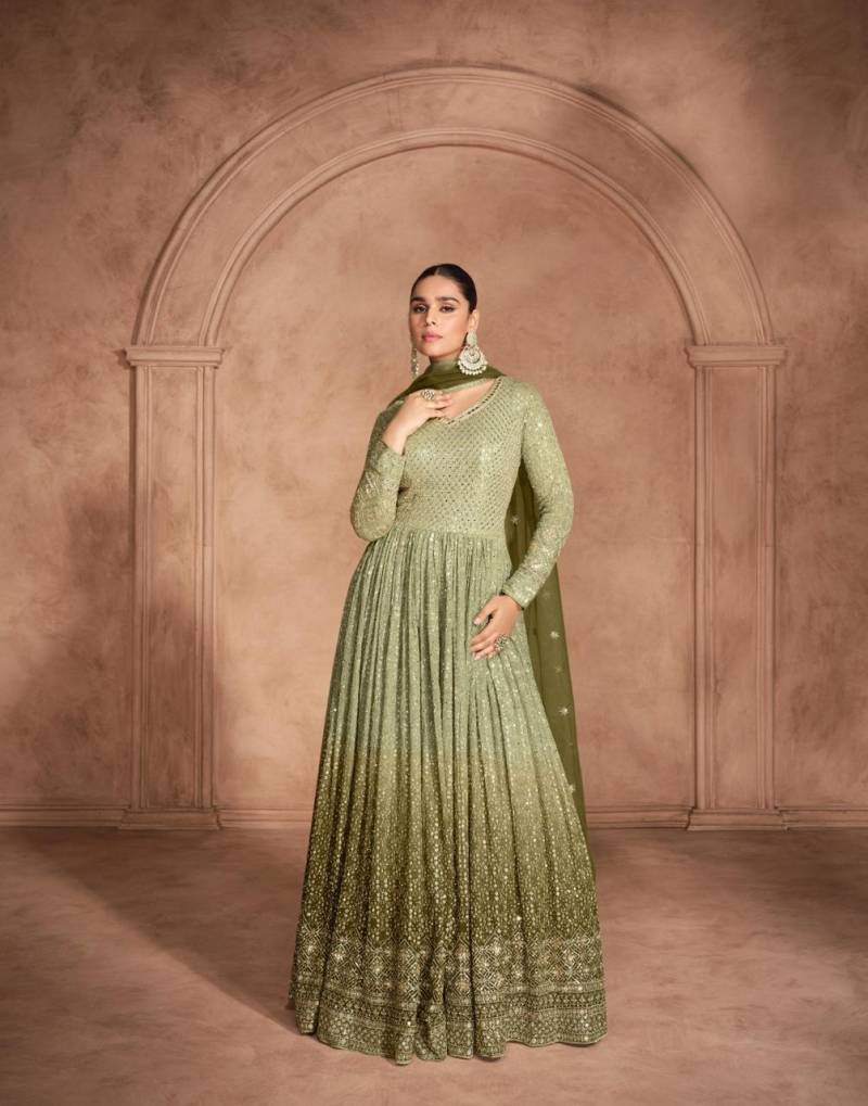 Sayuri Aditi Designer Gown With Dupatta Collection