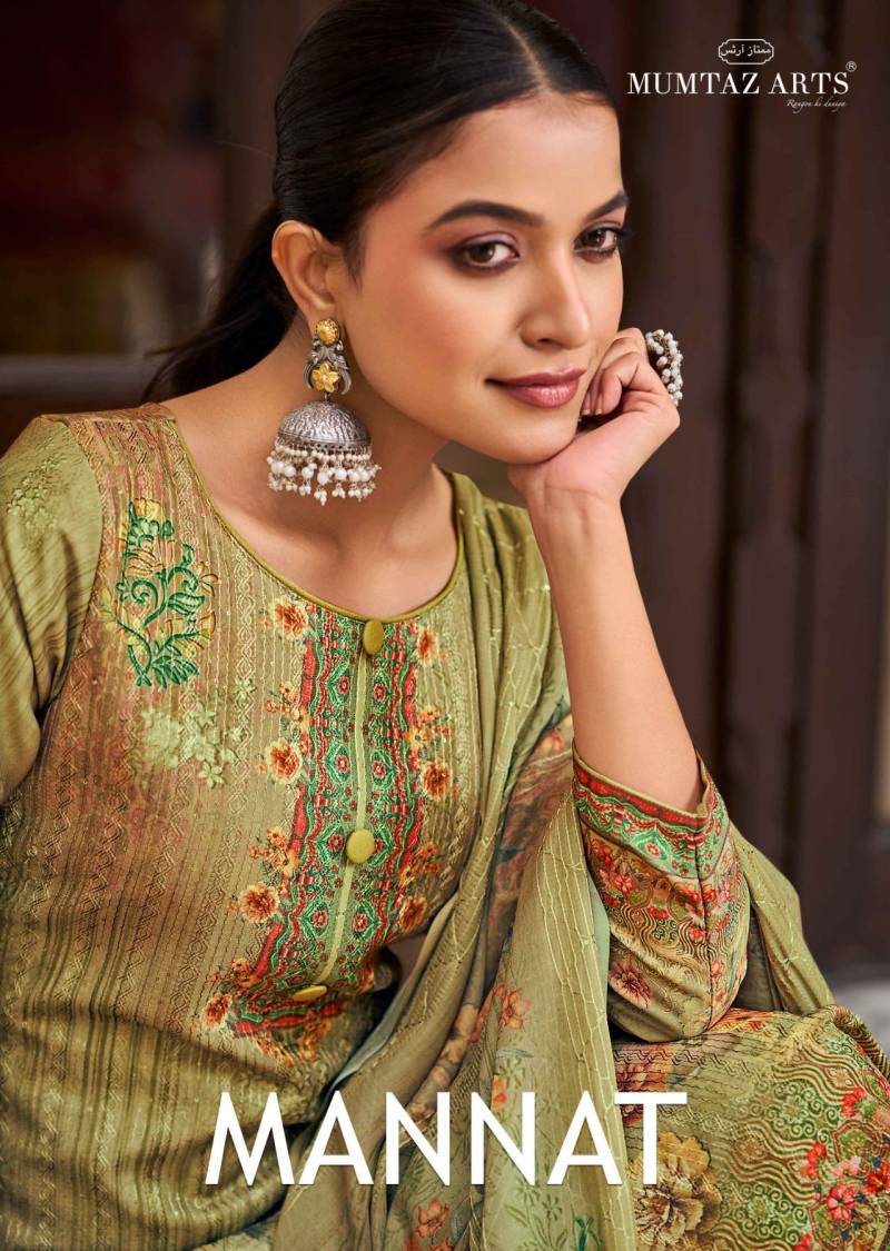 Mumtaz Mannat Series 201 Designer Printed Dress Material