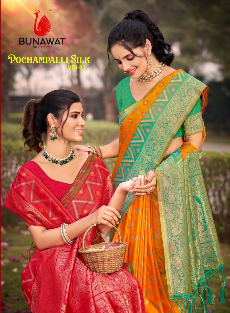 Bunawat Pochampalli Silk Vol 3 Silk Saree Collection