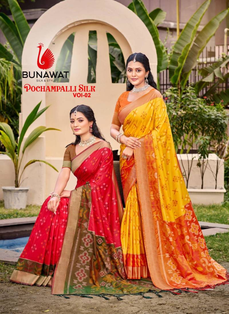Bunawat Pochampalli Silk Vol 2 Wedding Wear Silk Saree Collection