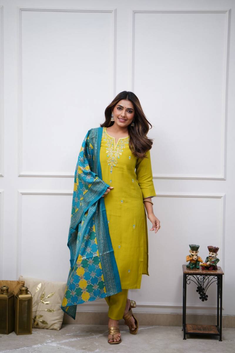Sku Dhualice Viscose Kurti Bottom With Dupatta Collection