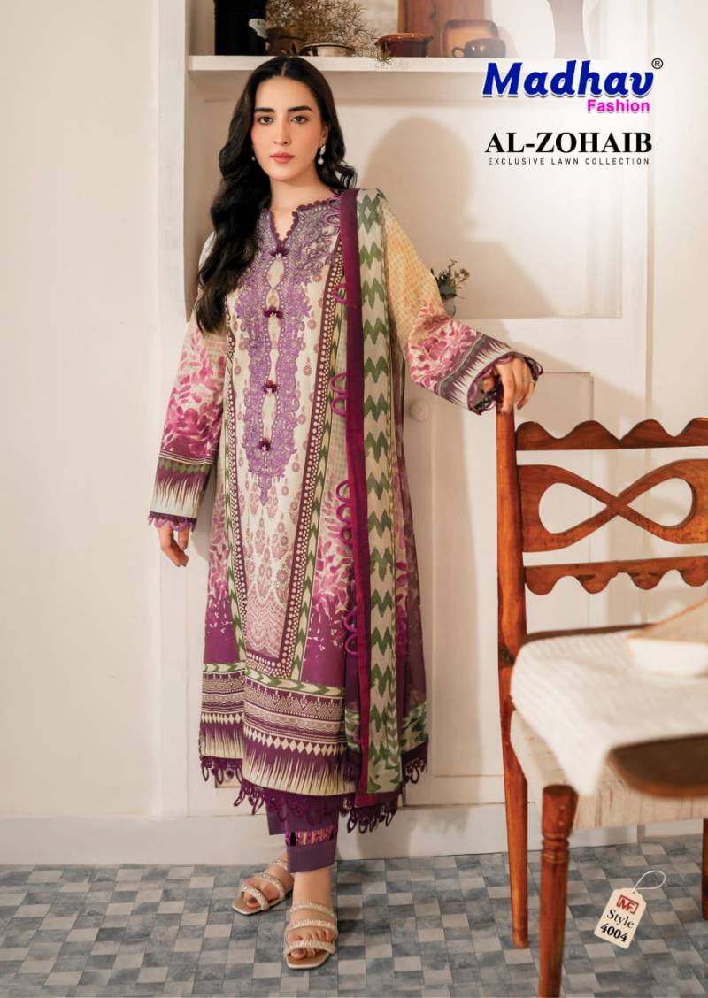 Madhav Al Zohaib Vol 4 Karachi Dress Material Collection