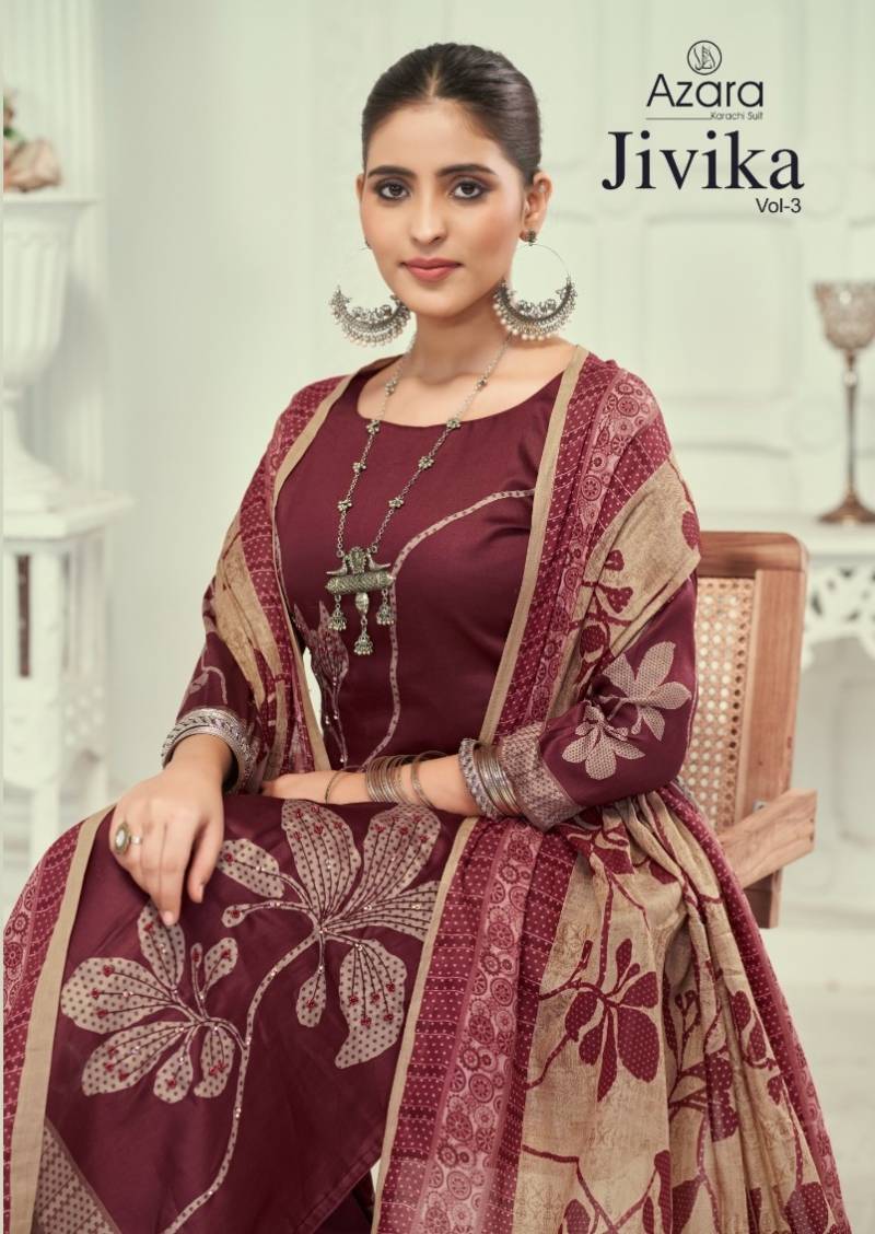 Radhika Azara Jivika Vol 3 Exclusive Cotto Dress Material Collection