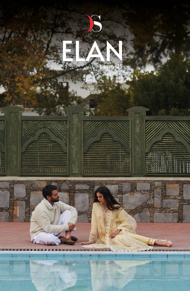 Deepsy Elan Lawn 25 Embroidered Cotton Pakistani Salwar Suits