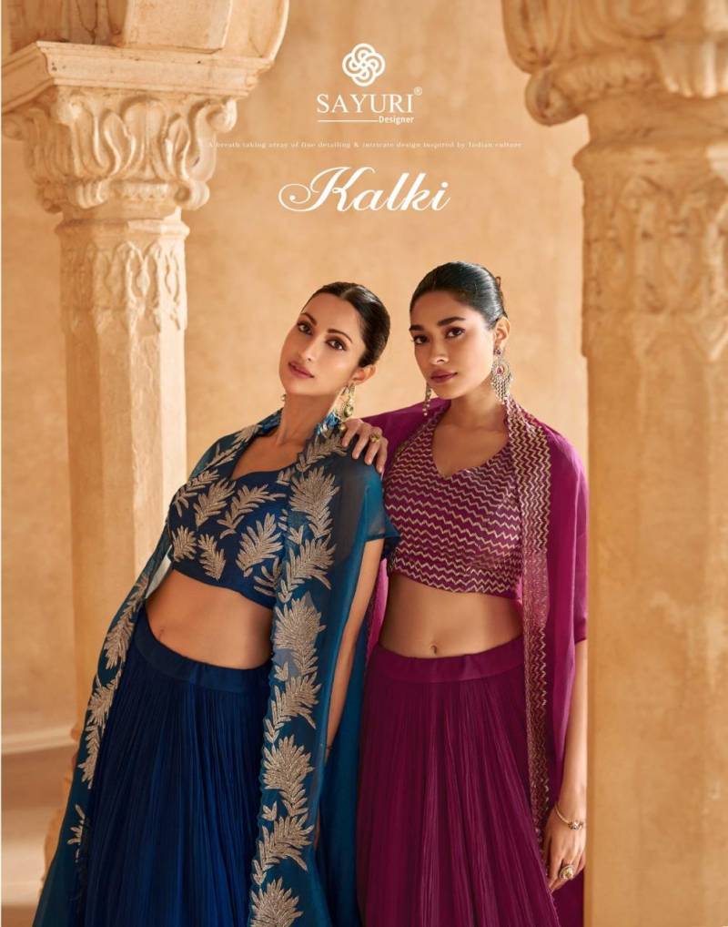 Sayuri Kalki Silk Indo Western Lehenga Collection