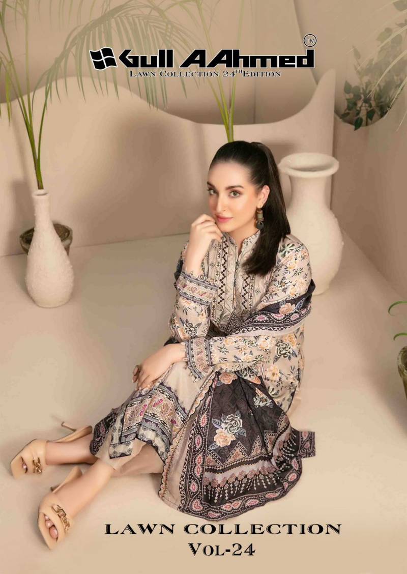 Gull A Ahmed Lawn Vol 24 Cotton Dress Material Collection