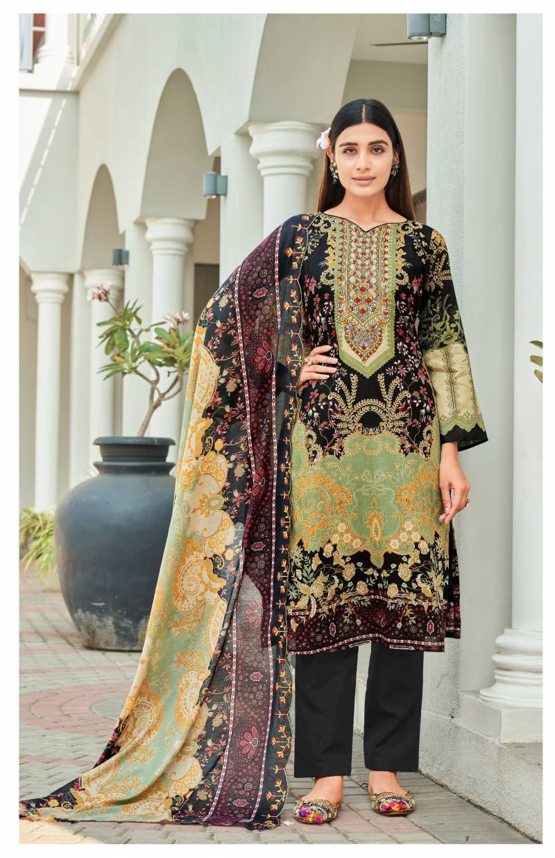 Alzohaib Az 1155 To 1157 Pakistani Suits Chiffon Dupatta