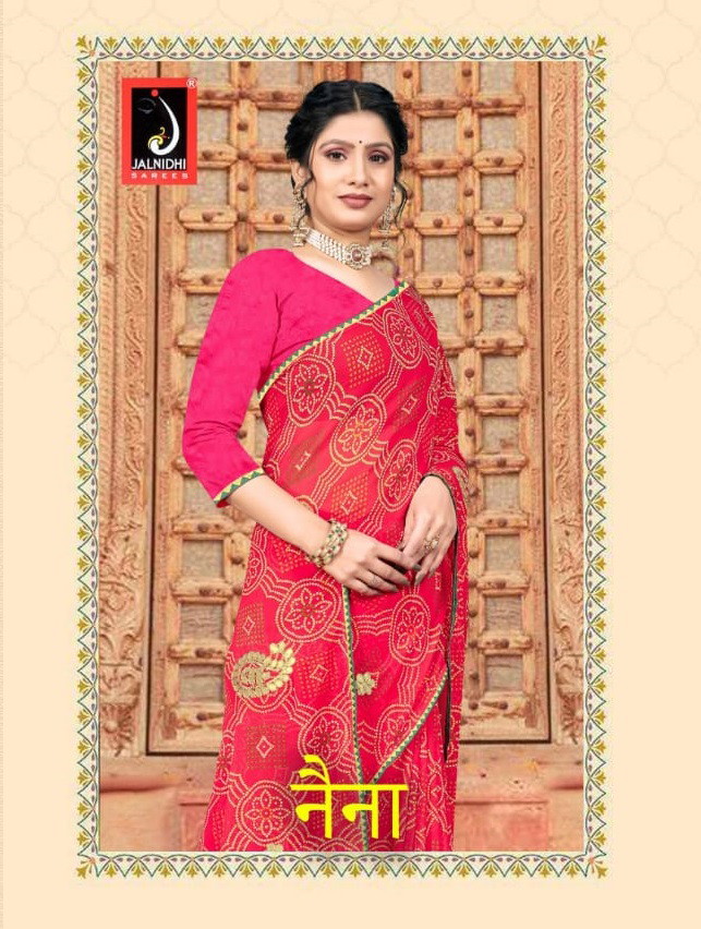 Jalnidhi Naina Georgette Gotta Patti Wedding Saree Collection