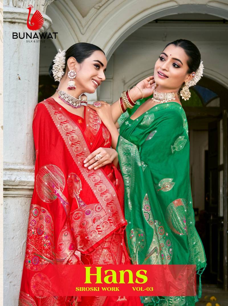 Bunawat Hans Vol 03 Fancy Traditional Silk Saree Collection