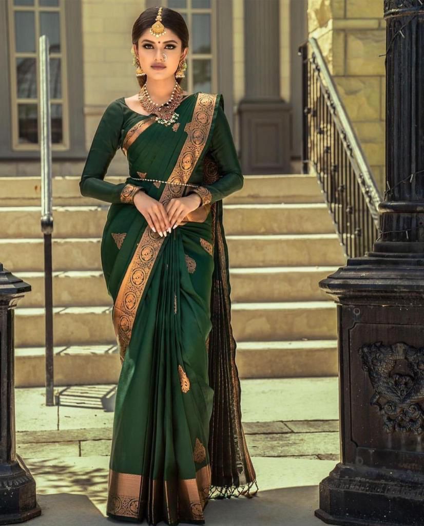 MF 1400 Designer Banarasi Jacquard Silk Saree Collection