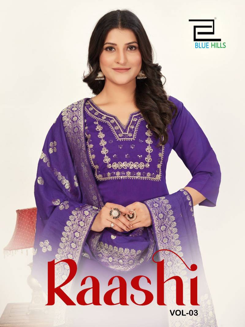 Blue Hills Raashi Vol 3 Silk Kurti Bottom With Dupatta