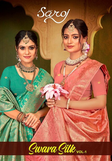 Saroj Swara Silk Vol 1 Wedding Wear Silk Saree Collection