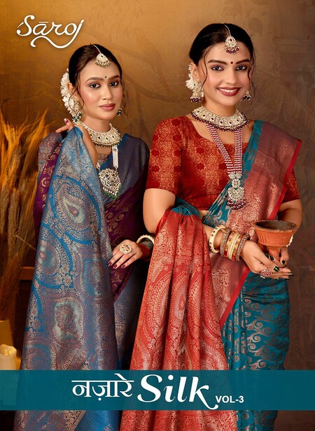 Saroj Nazare Silk Vol 3 Wedding Silk Saree Collection
