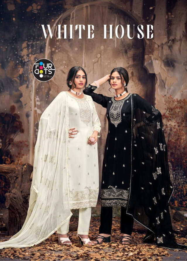 Four Dots White House Viscose Dress Material Collection