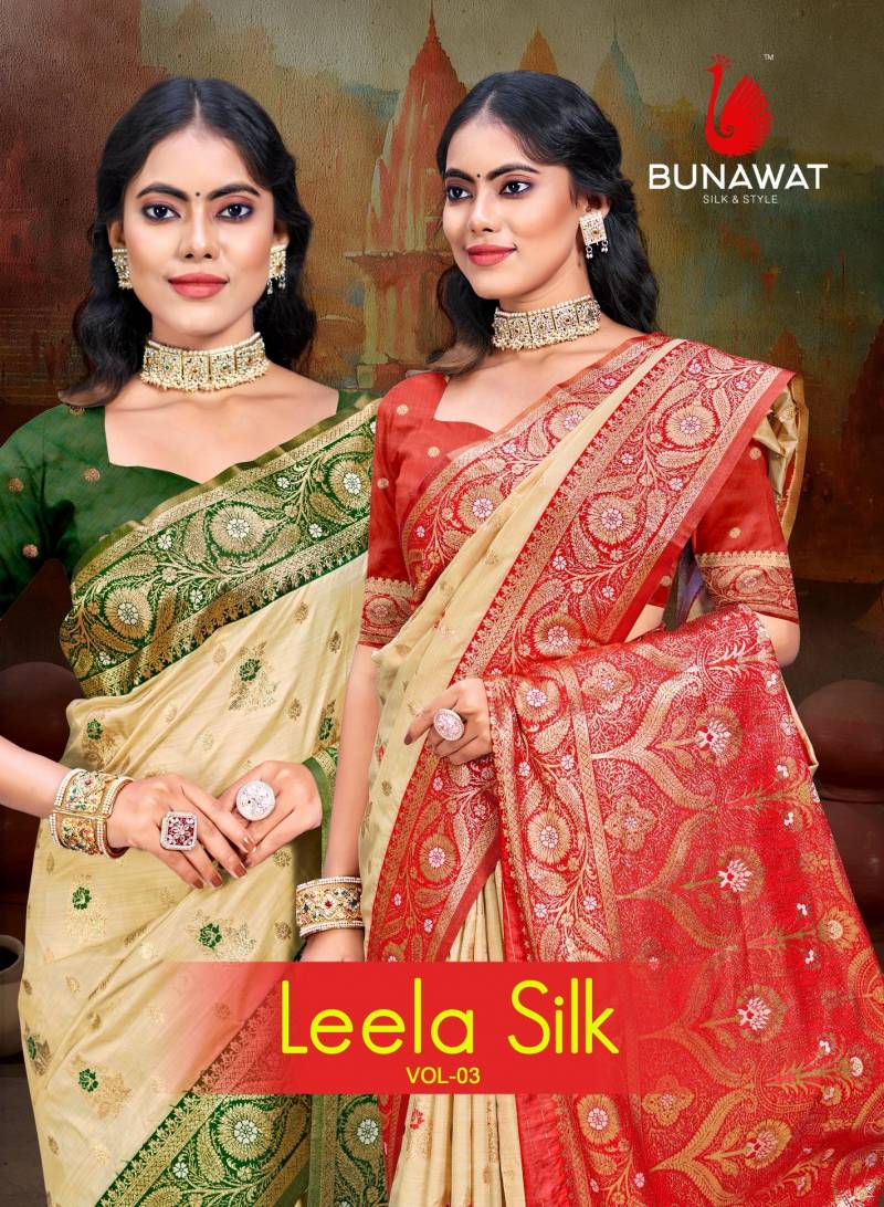 Bunawat Leela Silk Vol 3 Wedding Silk Saree Collection