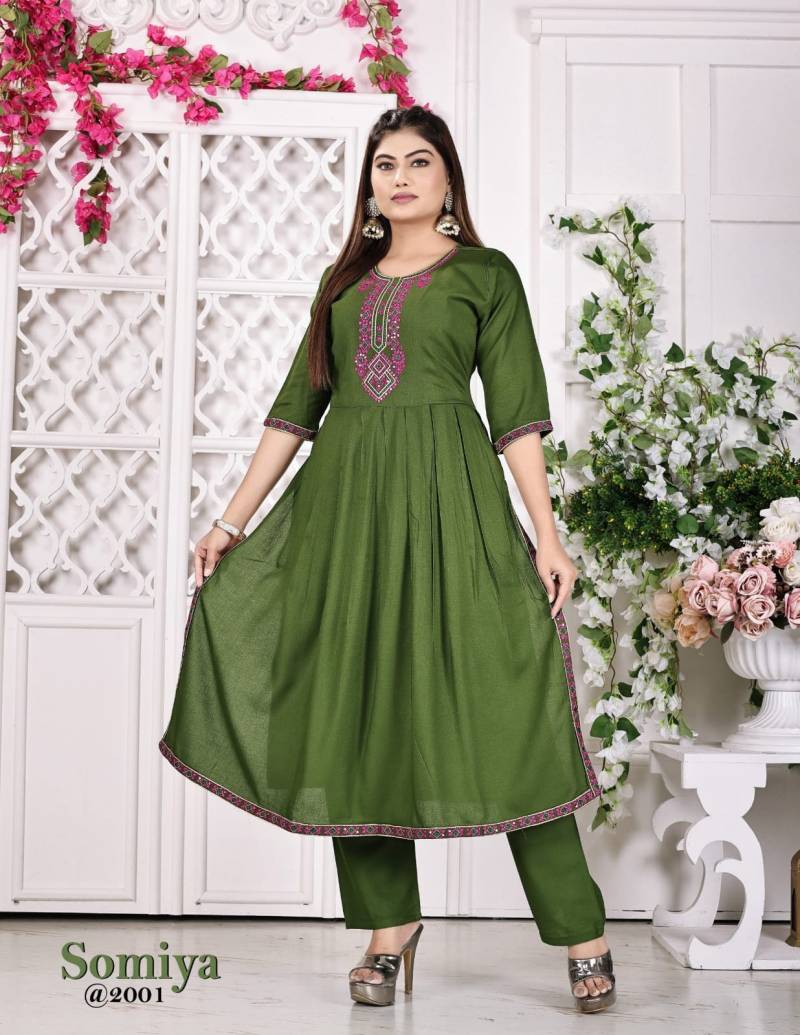 Beauty Queen Somiya Naira Cut Kurtis Collection