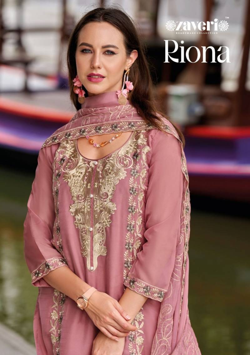 Zaveri Riona Soft Blooming Readymade Salwar Suits Collection