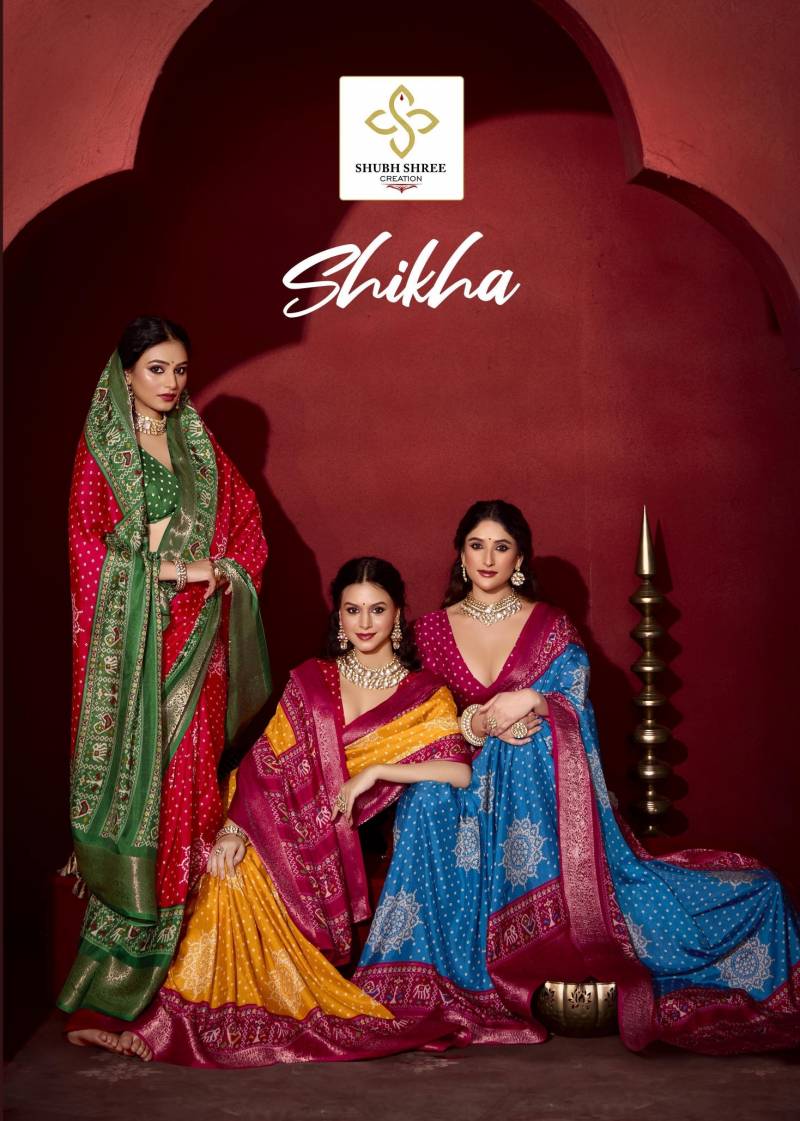 Shubh Shikha Patola Printed Wedding Saree Collection
