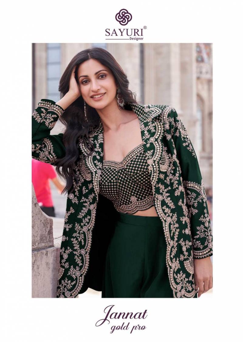 Sayuri Jannat Gold Pro Silk Designer Indo Western Collection