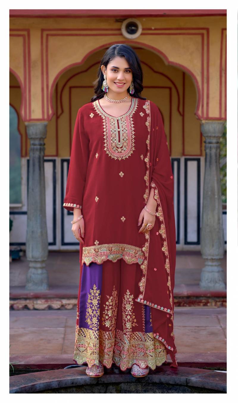 Deepsy D 717 Chinon Ready Made Pakistani Salwar Suits Collection