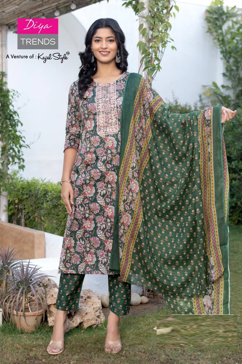 Diya Trends Odhani Vol 4 Printed Kurti Bottom With Dupatta