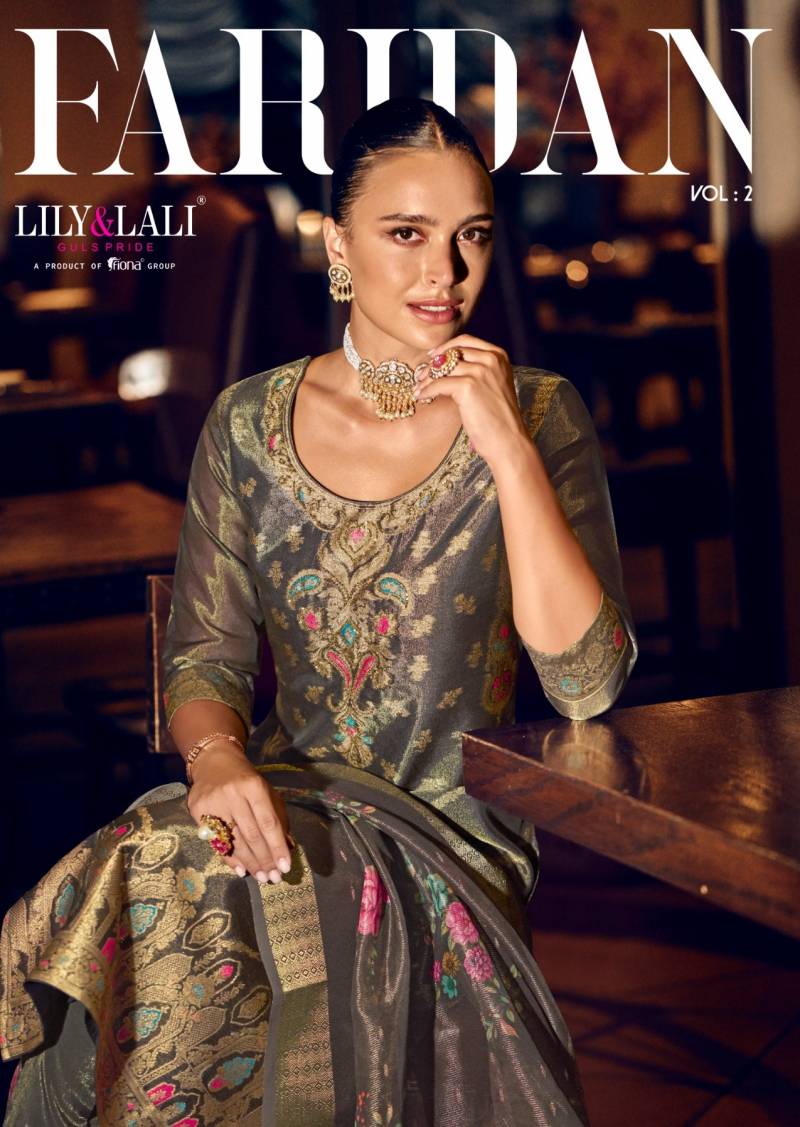 Lily And Lali Faridan Vol 2 Designer Kurti Bottom With Dupatta Collection