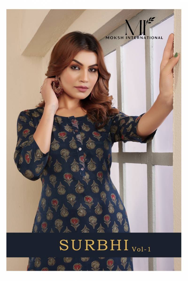 Moksh Surbhi Vol 1 Daily Wear Printed Kurti Collection