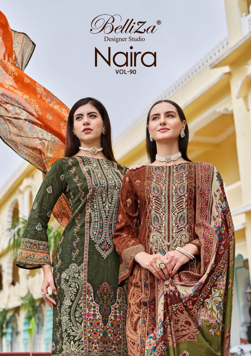 Belliza Naira Vol 90 Cotton Printed Dress Material Collection