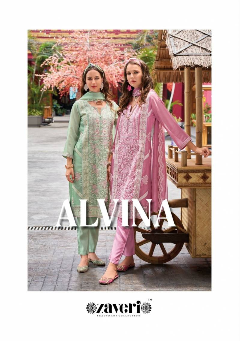 Zaveri Alvina Soft Blooming Designer Kurti Bottom With Dupatta