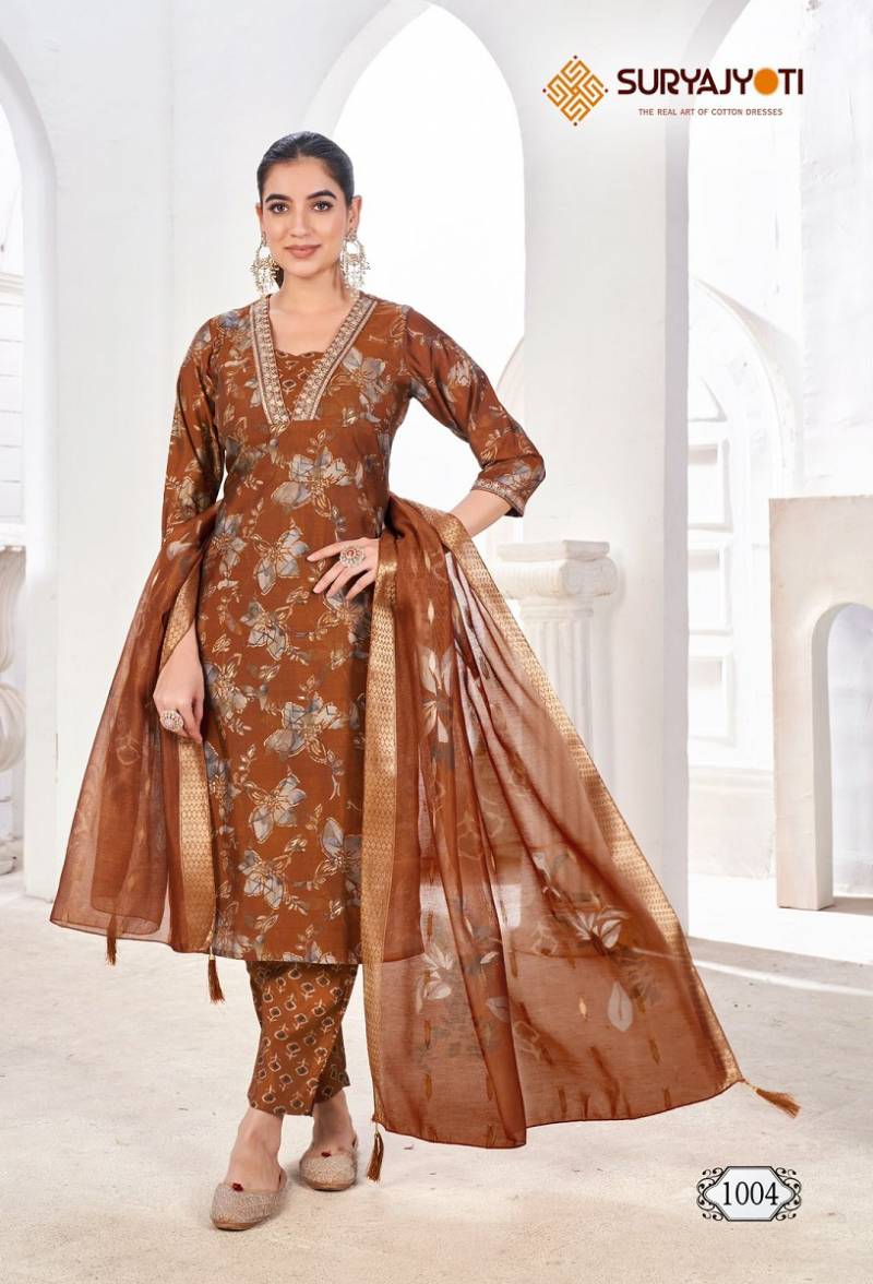 Suryajyoti Karla Vol 1 Printed Readymade Dress Collection
