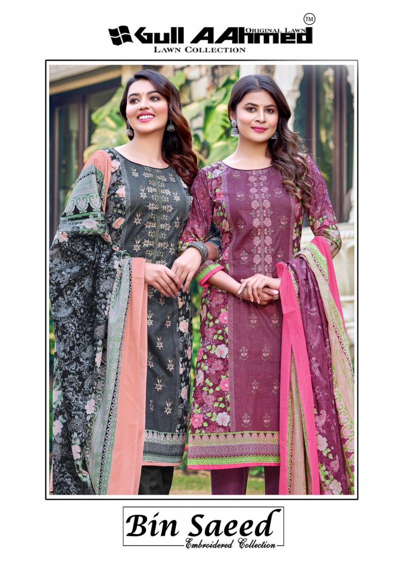 Gull A Ahmed Bin Saeed Vol 6 Soft Cotton Dress Material Collection