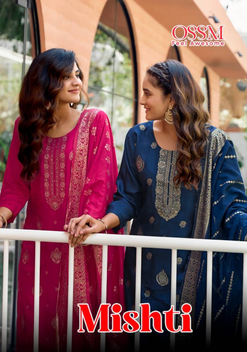 Ossm Mishti Daily Wear Kurti Bottom With Dupatta Collection