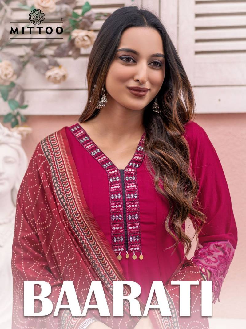 Mittoo Baarati Designer Kurti Bottom With Dupatta Collection